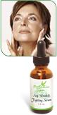 Soy Wrinkle Fighting Serum promotes healthy looking skin